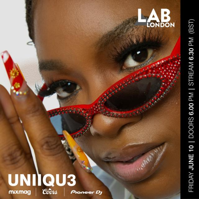 @Uniiqu3music will be bringing her high-energy sounds to the Lab LDN tonight from 6:30pm 💯

Link to watch is in our bio 🔗

#Coors #DJ #Music #Mixmag

Please Drink Responsibly.