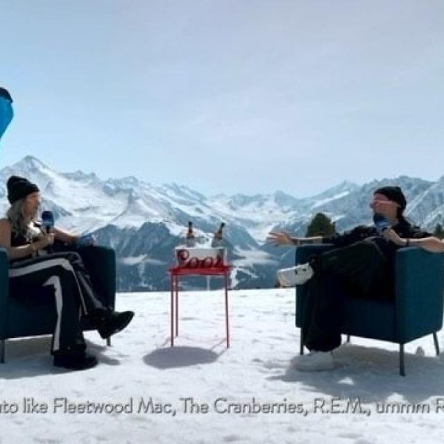 We took The Coors Couch to the mountains at @snowbombingofficial with @IAmHarrietRose and @Hannah_Wants to discuss all things fresh music. You can watch the full interview here 👀🏔️🍻

#KeepItFresh #CoorsCouch

Please Drink Responsibly. Brewed in the UK.